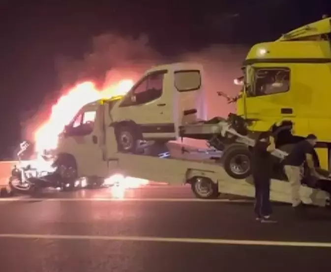 Tarsus-Adana-Gaziantep (TAG) Otoyolu’nun Nurdağı kesiminde gece saatlerinde meydana gelen kazada,